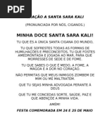 ORAÇÃO A SANTA SARA KALI