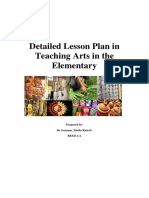 Detailed Lesson Plan in Teaching Arts in The Elementary..