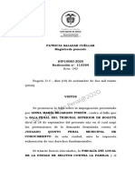 STP10083-2020 Vilencia de Genéro Tutela - Revisión Casación Penal