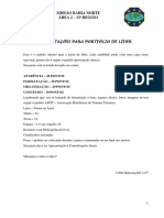 Orientações para Portfólio de Líder: Missão Bahia Norte Área 2 - 13 Região