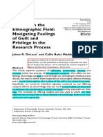 Ethnography and Guilt 2 Tales From The Ethnographic Field Navigating Feelings of Guilt and Privilege in The Research Process