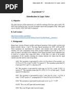 Introduction To Logic Gates Exp2