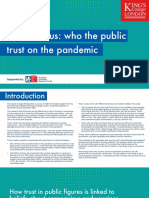 Coronavirus Who The Public Trust On The Pandemic