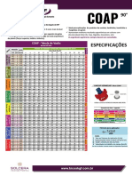 Características e especificações de bicos COAP de 90° para pulverizadores agrícolas