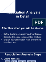 Association Analysis in Detail