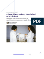 Caja de Skinner - Qué Es y Cómo Influyó en La Psicología