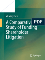 Wenjing Chen (Auth.) - A Comparative Study of Funding Shareholder Litigation-Springer Singapore (2017)