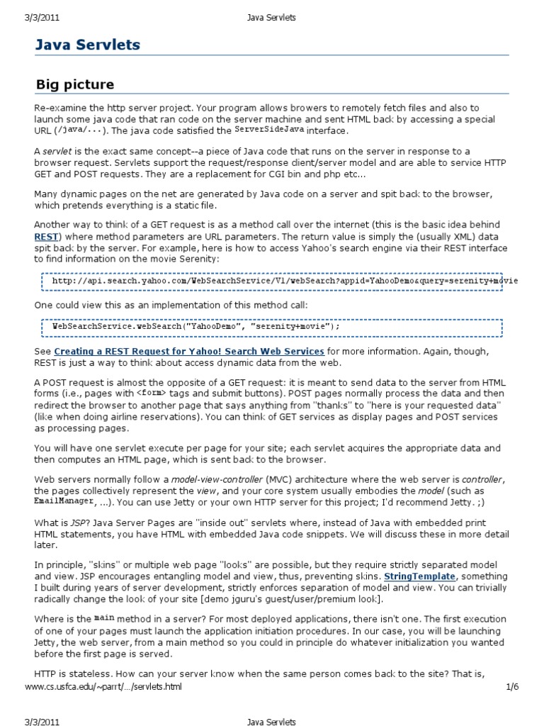 Java Servlets Jetty | PDF | Java Servlet | Web Server