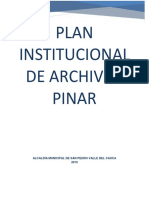 Plan Institucional de Archivos Pinar San Pedro