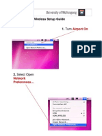 Mac OS X 10.6 Wireless Setup Guide: Airport On