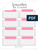 PLANNER ESTUDOS - @sinteseodonto