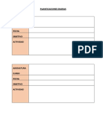 Formato Planificaciones Diarias 2022