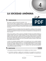 Constitución y órganos de gestión de la Sociedad Anónima