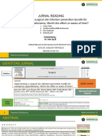 Jurnal Reading Implementing A Surgical Site Infection Prevention Bundle For Emergency Appendectomy: Worth The Effort or Waste of Time?