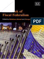 FEDERALISM Handbook of Fiscal Federalism