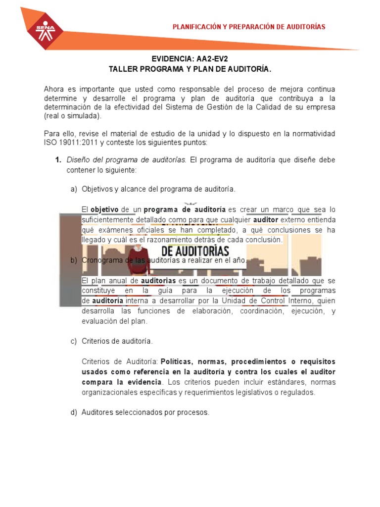 Programa y Plan de Auditoría Efectivo | PDF | Auditoría | Planificación
