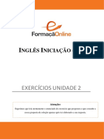 Exercícios - Unidade 2