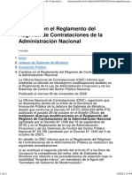 2022 - SI - P - Cambios en El Reglamento Del Régimen de Contrataciones de La Administración Nacional