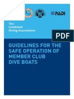 Guidelines For The Safe Operation of Member Club Dive Boats