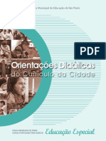 Orientações Didáticas Do Currículo Da Cidade - Educação Especial - Língua Brasileira de Sinais - Língua Portuguesa para Surdos