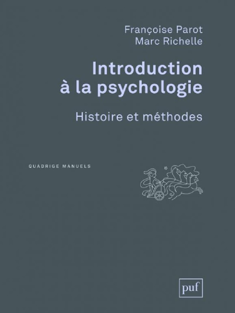 Introduction À La Psychologie - Histoire Et Méthodes (PDFDrive) | PDF ...