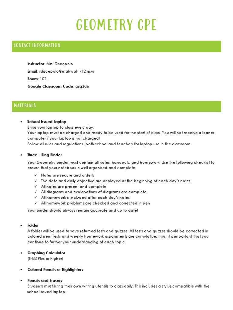 Kami Export - Geometry CPE Syllabus 2022 - 2023 | Descargar gratis PDF ...