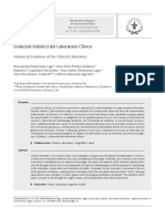 Evolución Histórica Del Laboratorio Clínico: Historical Evolution of The Clinical Laboratory