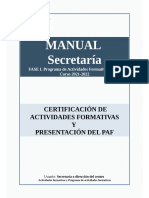 Manual AF - PAF - SECRETARIA - Fase I - Cas