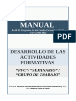 Manual FASE II - PFC - Seminari - GT - CAF - Cast