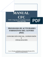 Manual PAF - CFC - Fase I - Cas