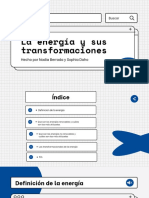 Las transformaciones de la energía y sus tipos