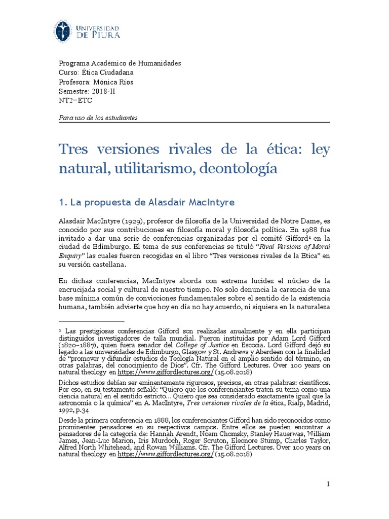 Tres versiones rivales de la ética : enciclopedia, genealogía y tradición