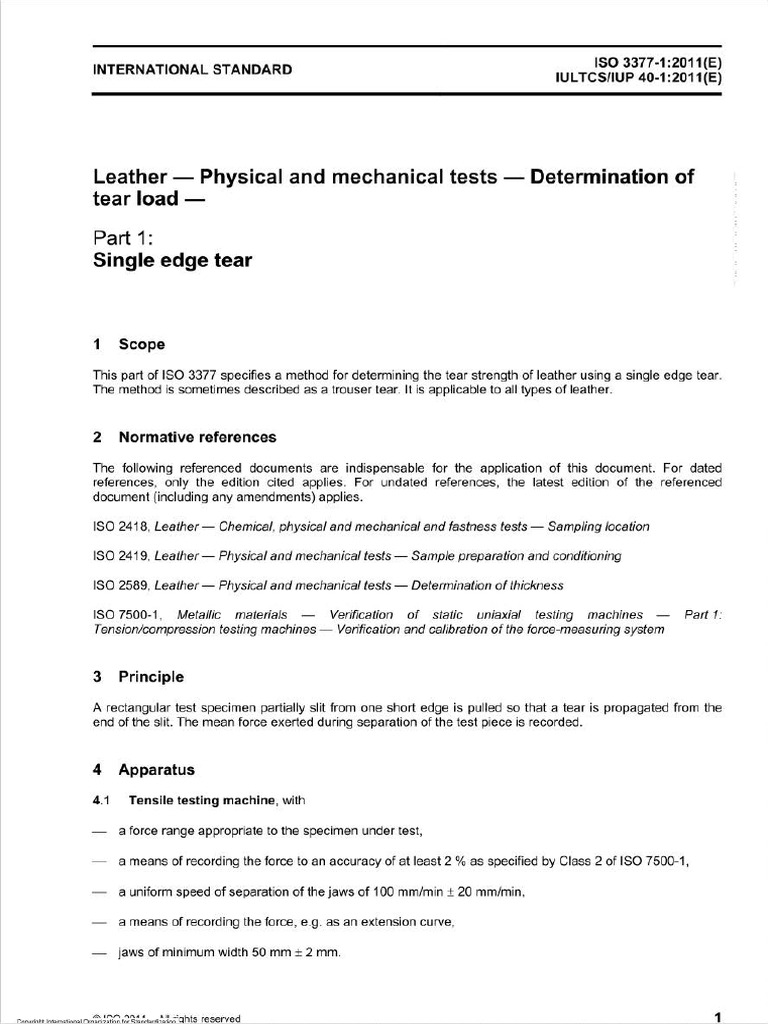 Iso 3377 P1 | PDF