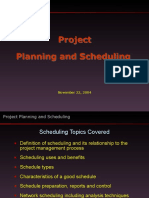 Project Planning and Scheduling Techniques