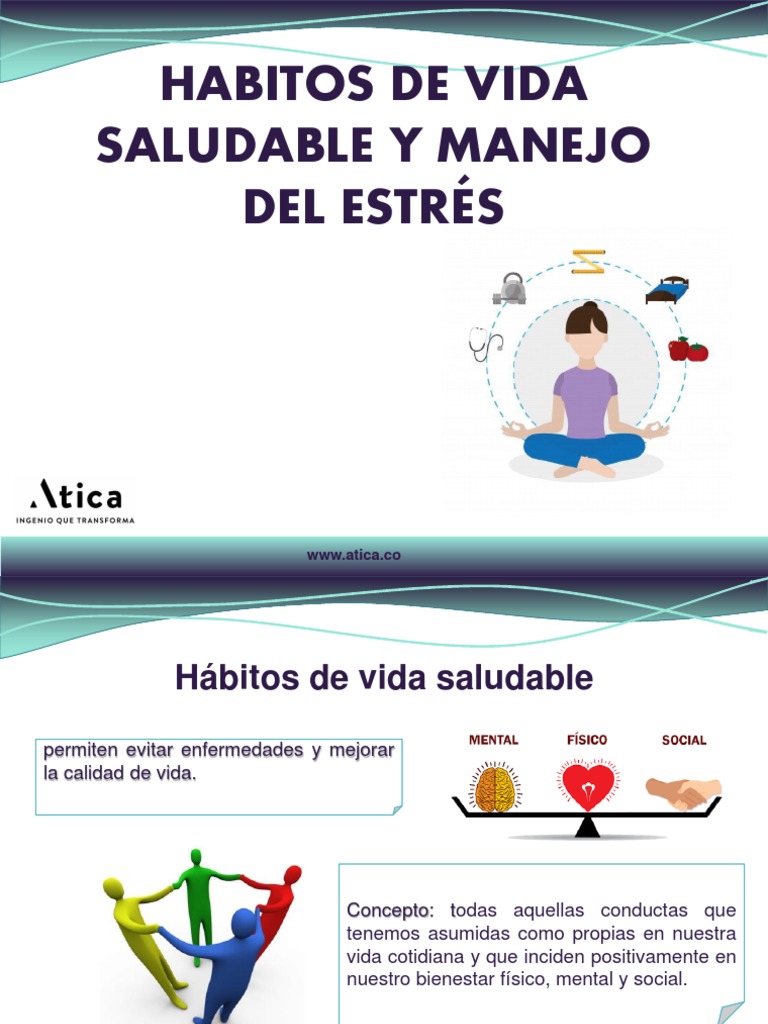 Capacitacion - HABITOS DE VIDA SALUDABLE Y MANEJO DEL ESTRÉS | PDF ...