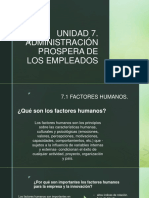 Unidad 7. Administracion Prospera de Los Empleados