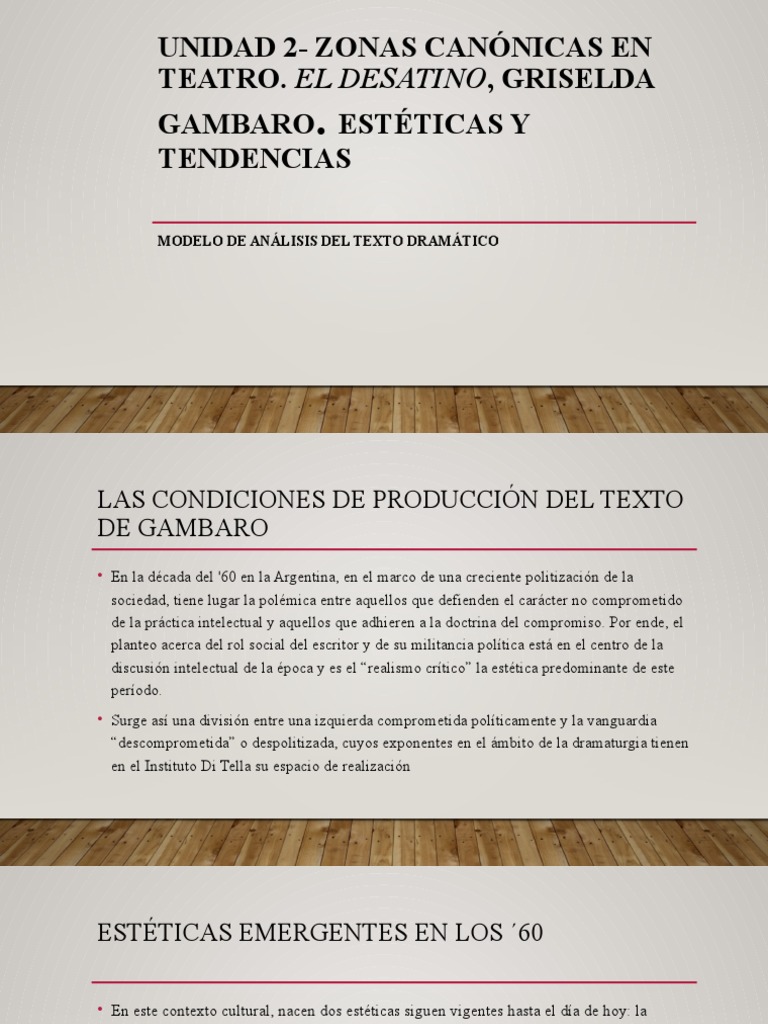 El Desatino, Gambaro | PDF