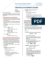 Fracción Generatriz de Un Decimal - 1ro Sec - Dybahjjttl