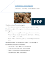 Análisis Del Informe de Investigación