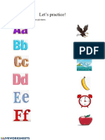 Let's Practice!: Match The Letters and The Pictures