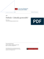 Hofstede - Culturally Questionable?: Research Online