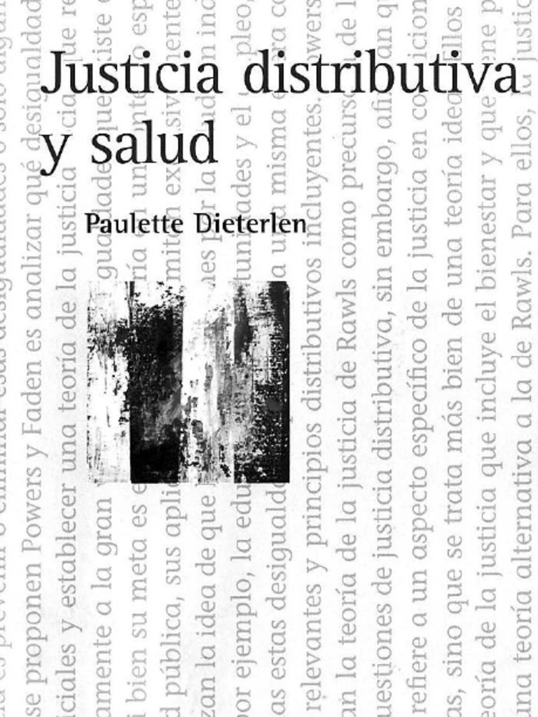 Justicia Distributiva y Salud 2015 Paulette Dieterlen | PDF ...