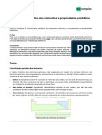 Classificação Periódica Dos Elementos e Propriedades Periódicas