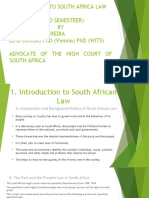 South Africa Law Introdu Lsa101 July 22