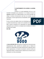 Requisitos mantenimiento ISO 9001-TS16949