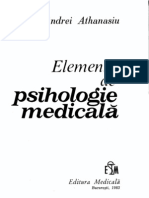 Athanasiu a - Elemente de Psihologie Medicala
