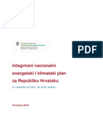 Integrirani Nacionalni Energetski I Klimatski Plan Republike Hrvatske - Final