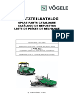 Esparcidora Vogele SUPER 1800-2 (Parts Manual)