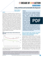 UN/DESA Population, food security, nutrition and sustainable development 2021 Policy Brief