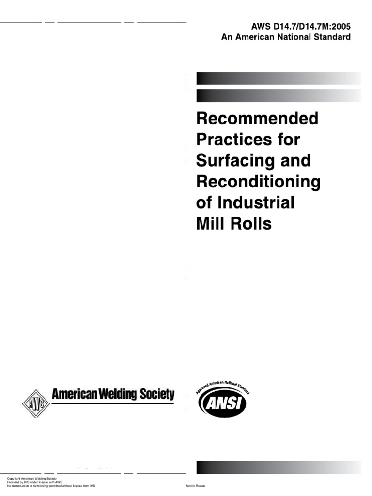 Aws D14.7-2005 | PDF | Stainless Steel | Welding